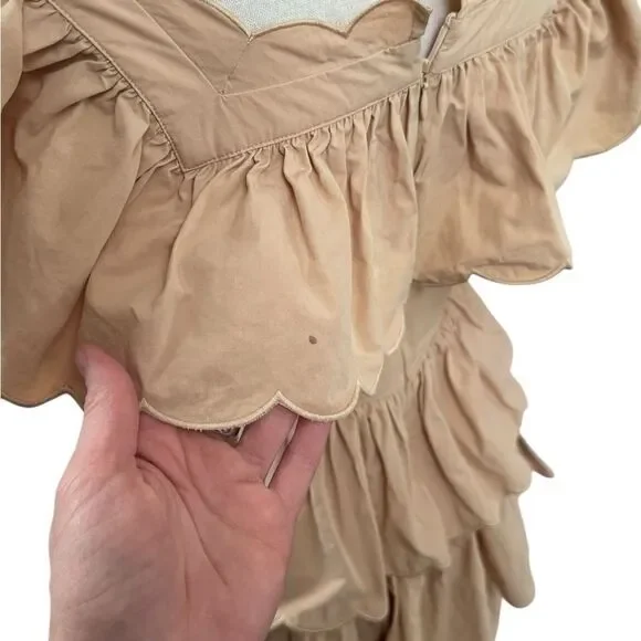 Hunter Bell Ramsey Dress in Khaki 4 - Picture 6 of 8